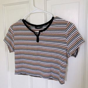 Striped Crop Top